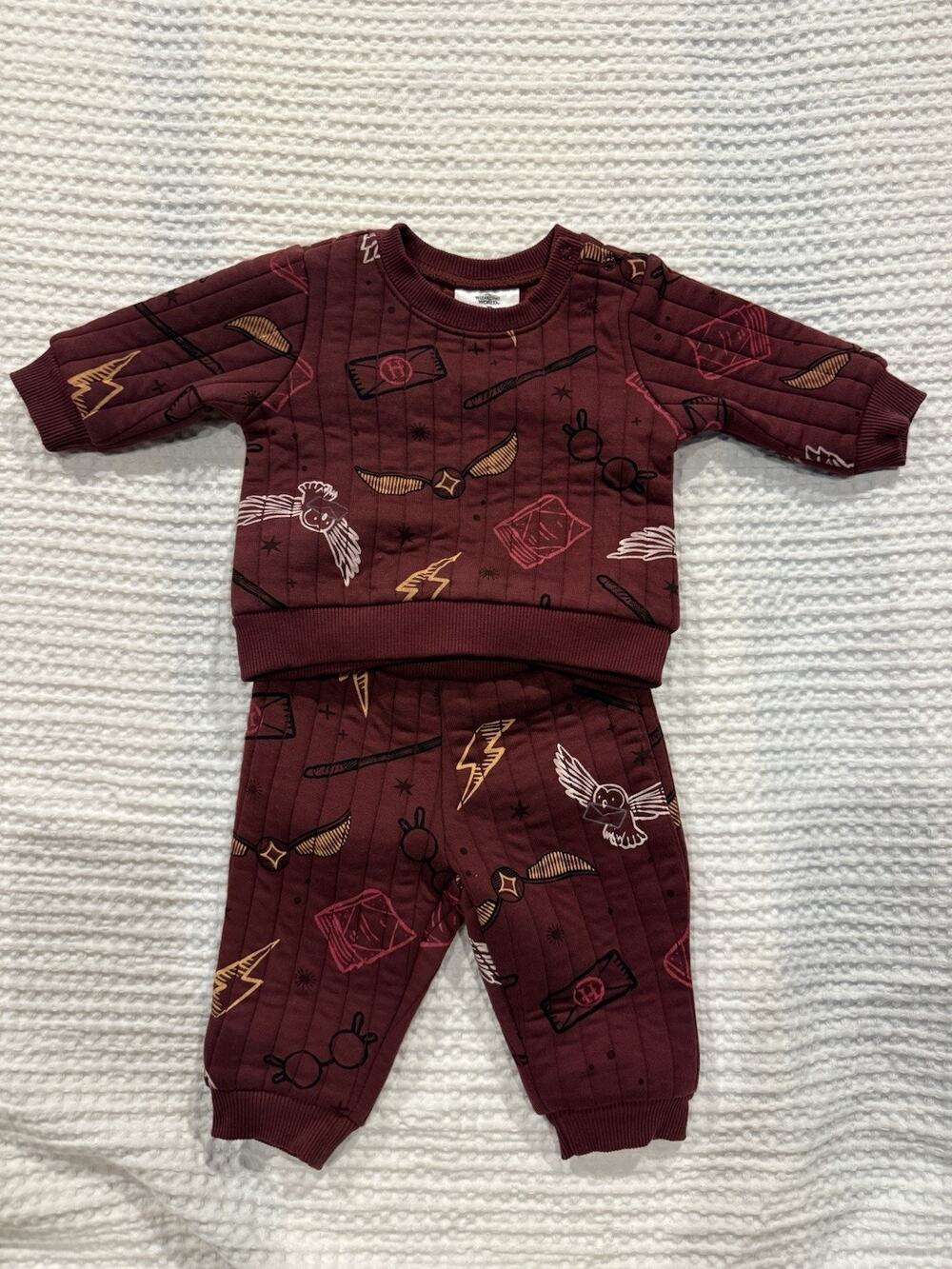 Harry Potter Wizarding World Infant 2 Piece Outfit, 0-3 Months